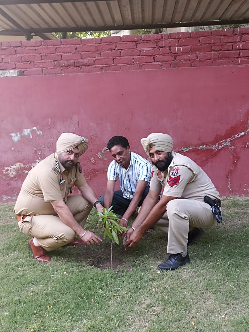 DSP Garhsankar planted saplings under Mission Green Election